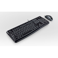 Logitech Desktop MK120 tastiera Mouse incluso USB QWERTY Spagnolo Nero