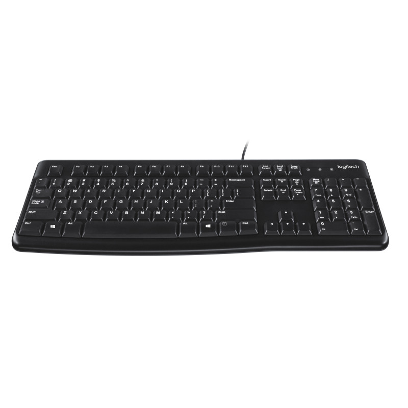 Logitech Keyboard K120 for Business tastiera Ufficio USB QWERTY US International Nero