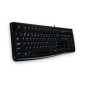 Logitech K120 Corded Keyboard tastiera USB QWERTZ Tedesco Nero