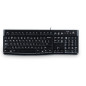 Logitech K120 Corded Keyboard tastiera USB QWERTZ Tedesco Nero