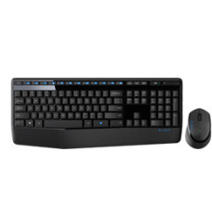 Logitech Wireless Combo MK345 tastiera Mouse incluso Universale USB QWERTY US International Nero