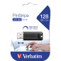 Verbatim PinStripe 3.0 - Memoria USB 3.0 da 128GB  - Nero