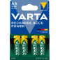 Varta Recharge Accu Power AA 2100 mAh Blister da 4 (Batteria NiMH Accu Precaricata, Mignon, batteria ricaricabile, pronta