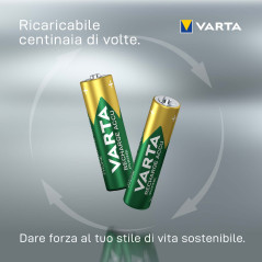 Varta Recharge Accu Phone AAA 800 mAh Blister da 2 (Batteria NiMH Accu, Micro, ricaricabile)