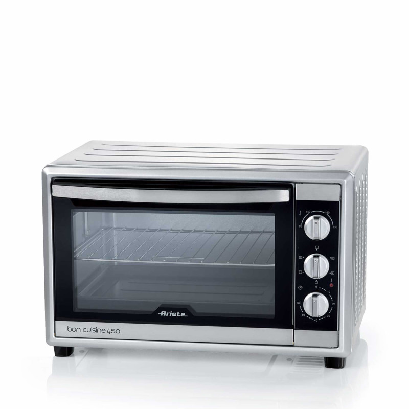 Ariete 986 Forno Elettrico Ventilato con Girarrosto 45 litri - Bon Cuisine 450 - Doppio vetro - Temperatura max 230° - 1800