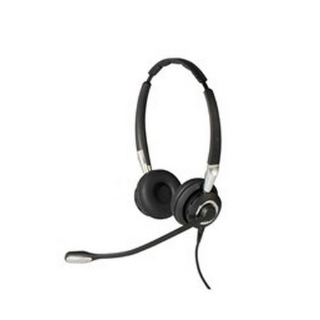 Jabra Biz 2400 II QD Duo UNC Auricolare Cablato A Padiglione Ufficio Nero, Argento