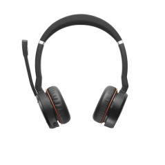 Jabra Evolve 75 MS Stereo Auricolare Con cavo e senza cavo A Padiglione Ufficio Micro-USB Bluetooth Nero, Rosso