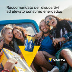 Varta Longlife Power, Batteria Alcalina, D, Mono, LR20, 1.5V, Blister da 2, Made in Germany