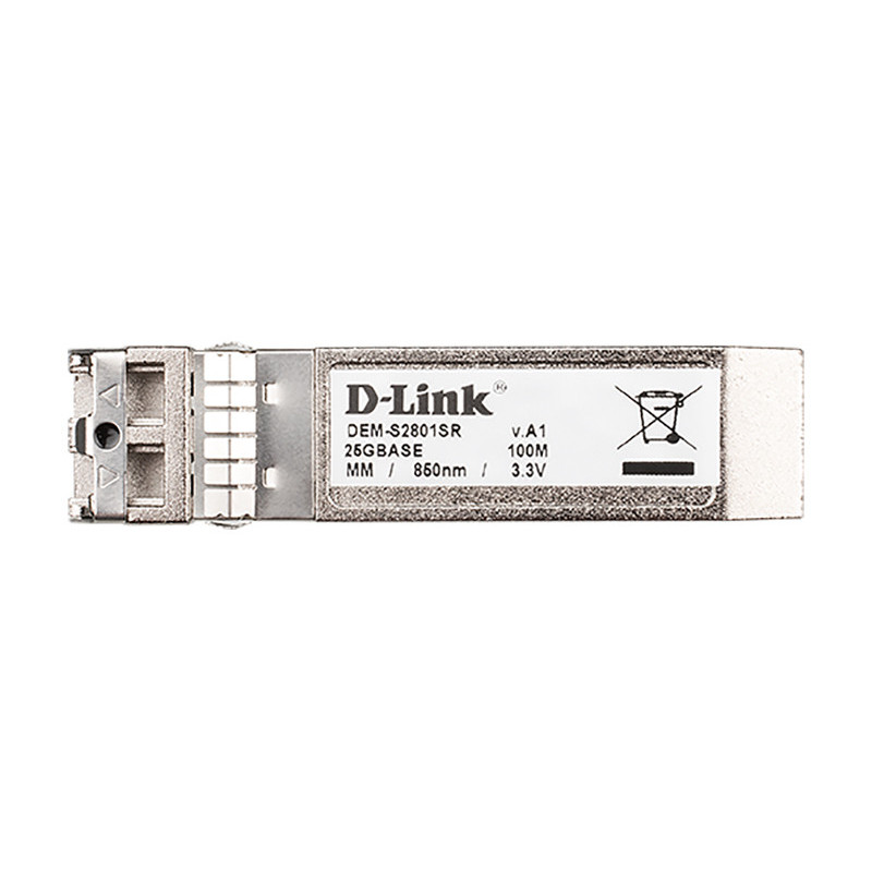 D-Link DEM-S2801SR modulo del ricetrasmettitore di rete Fibra ottica 25000 Mbit/s SFP28 850 nm