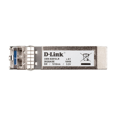 D-Link DEM-S2810LR modulo del ricetrasmettitore di rete Fibra ottica 25000 Mbit s SFP28 1310 nm