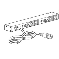 APC AP6032A unità di distribuzione dell'energia (PDU) 4 presa(e) AC 0U 1U Nero