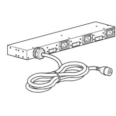 APC AP6038A unità di distribuzione dell'energia (PDU) 3 presa(e) AC 0U 1U Nero