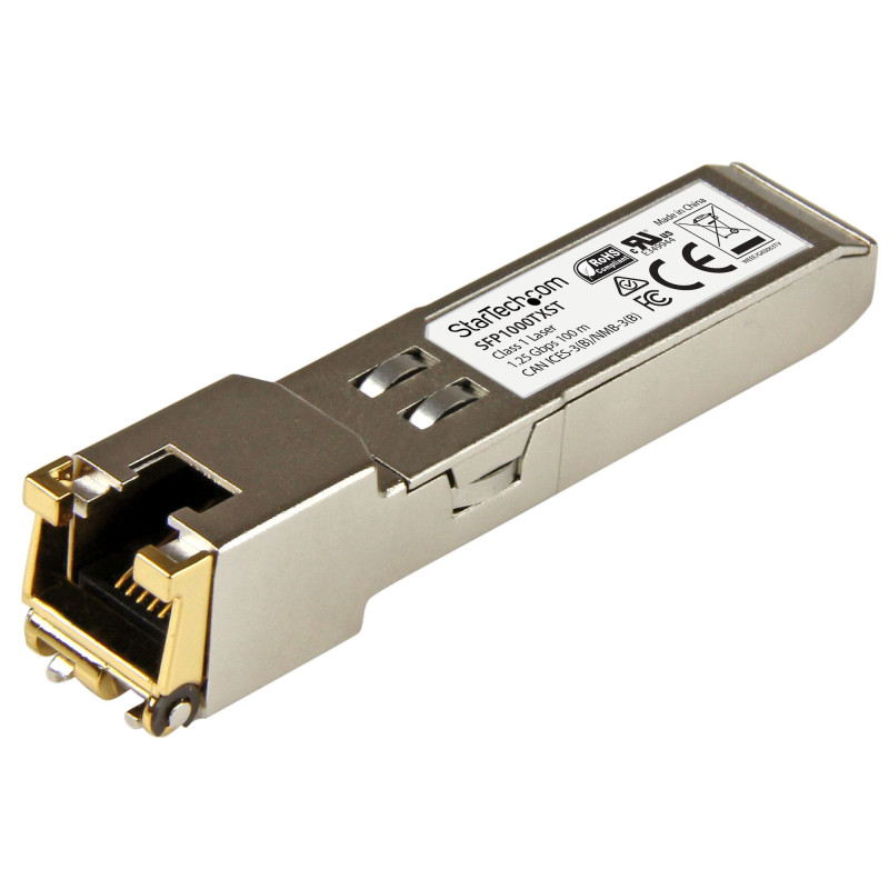 StarTech.com Modulo Ricetrasmettitore in Rame SFP+ RJ45 Gigabit Conforme MSA - 1000BASE-TX