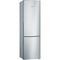 Bosch Serie 4 KGV39VLEAS Frigorifero combinato da libera installazione 201 x 60 cm Metal look Classe E