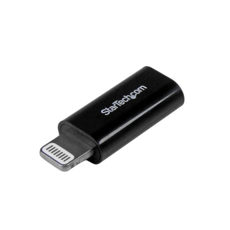 StarTech.com Adattatore connettore Micro USB a Apple Lightning a 8 pin per iPhone / iPad / iPod - Nero