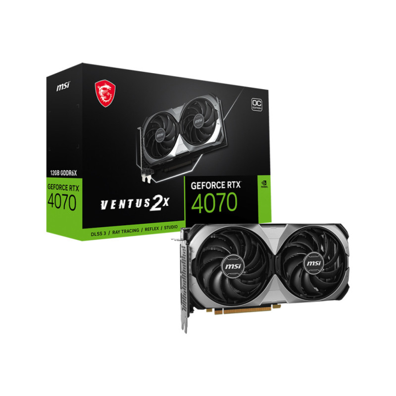 MSI VENTUS GeForce RTX 4070 2X E 12G OC NVIDIA 12 GB GDDR6X