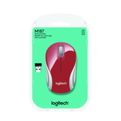 Logitech M187 mouse Ufficio Ambidestro RF Wireless Ottico 1000 DPI