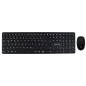 V7 CKW550DEBT tastiera Mouse incluso Universale RF senza fili + Bluetooth QWERTZ Tedesco Nero