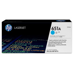 HP Cartuccia Toner originale ciano LaserJet 651A