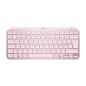 Logitech MX Keys Mini tastiera Universale RF senza fili + Bluetooth QWERTY Nordic Rosa