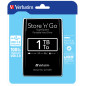 Verbatim Disco rigido portatile Store 'n' Go USB 3.0 da 1 TB Nero