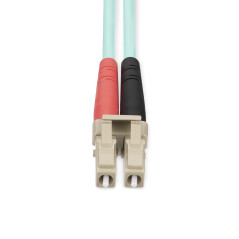 StarTech.com Cavo in Fibra Ottica Multimodale OM4 LC LC UPC da 25 m, Fibra LOMMF VCSEL da 50 125 µm, reti 100G, Cavo Ottico con