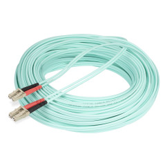 StarTech.com Cavo in Fibra Ottica Multimodale OM4 LC LC UPC da 25 m, Fibra LOMMF VCSEL da 50 125 µm, reti 100G, Cavo Ottico con