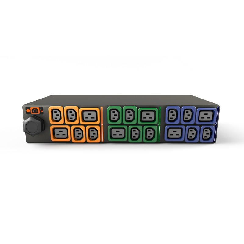 Vertiv Geist GI30107L unità di distribuzione dell'energia (PDU) 18 presa(e) AC 2U Nero, Blu, Verde, Arancione