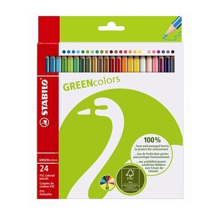 STABILO GREENcolors Farbstifte Multicolore 24 pz