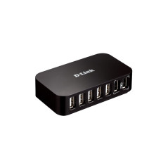 D-Link DUB-H7 USB 2.0 Type-B 480 Mbit/s Nero