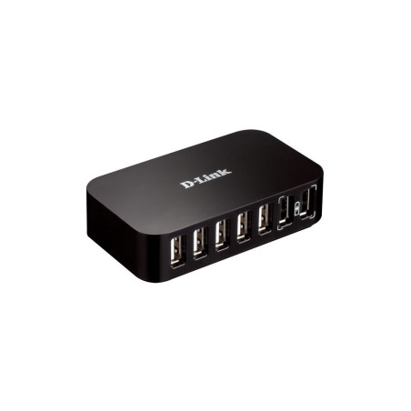 D-Link DUB-H7 USB 2.0 Type-B 480 Mbit/s Nero