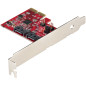 StarTech.com Scheda PCIe SATA - Scheda di Espansione PCIe SATA 2 Porte 6Gbps - Profilo Alto/Basso - Controller RAID SATA