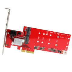 StarTech.com Scheda PCI Express Controller 2x M.2 NGFF SSD RAID con 2 Porte Sata III - PCIe