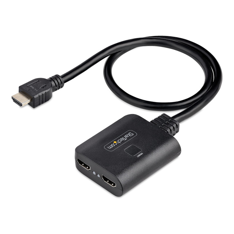 StarTech.com Splitter HDMI 4K a 2 Porte - Sdoppiatore Video HDMI 2.0 4K 60Hz con 1 Ingresso e 2 Uscite - Hub HDMI HDR/HDCP 2.2