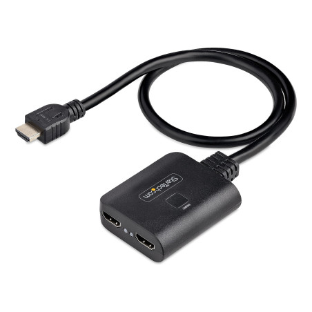 StarTech.com Splitter HDMI 4K a 2 Porte - Sdoppiatore Video HDMI 2.0 4K 60Hz con 1 Ingresso e 2 Uscite - Hub HDMI HDR HDCP 2.2