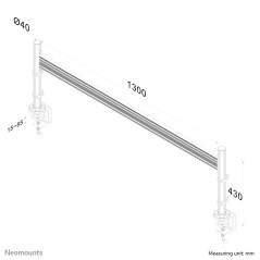 Neomounts Barra portastrumenti per monitor