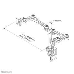 Neomounts Supporto da scrivania per monitor