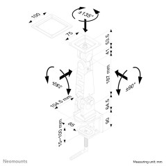 Neomounts Supporto da scrivania per monitor