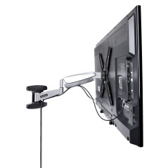 StarTech.com Staffa per TV a parete, supporto per TV VESA orientabile per display da 23" a 55", Braccio per TV sottile con