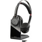 POLY Voyager Focus UC Auricolare Wireless A Padiglione Ufficio Bluetooth Nero