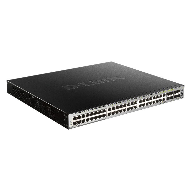 D-Link DGS-3630-52PC/SI switch di rete Gestito L3 Gigabit Ethernet (10/100/1000) Supporto Power over Ethernet (PoE) Nero, Grigio