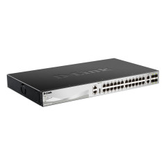 D-Link DGS-3130-30TS Gestito L3 Gigabit Ethernet (10 100 1000) Nero, Grigio