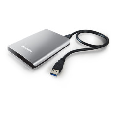 Verbatim Disco rigido portatile Store 'n' Go USB 3.0 da 2 TB Argento