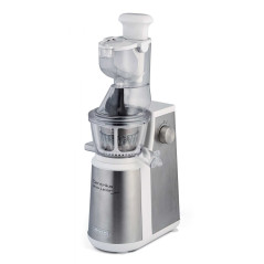 Ariete 177 Centrika Slow Juicer Metal - Estrattore di Succo - Tappo antigoccia - Acciaio Inox - 400 Watt - Argento