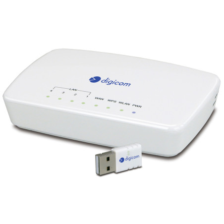 Digicom 8E4466 router wireless Fast Ethernet Bianco