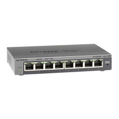 NETGEAR GS108E Gestito Gigabit Ethernet (10 100 1000) Nero