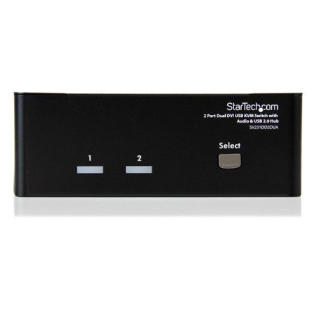 StarTech.com Switch KVM Dual DVI USB 2 porte con audio e hub USB 2.0