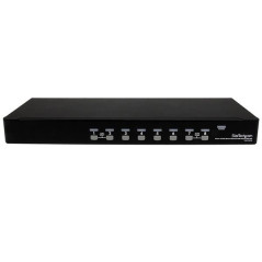 StarTech.com Switch KVM USB PS 2 a 8 porte montabile a rack 1U, con OSD