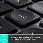 Logitech , MX Keys, tastiera wireless avanzata con illuminazione, digitazione reattiva, retroilluminazione, Bluetooth, USB-C,