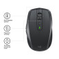 Logitech MX Anywhere 2S Wireless Mobile mouse Ufficio Mano destra RF senza fili + Bluetooth 4000 DPI